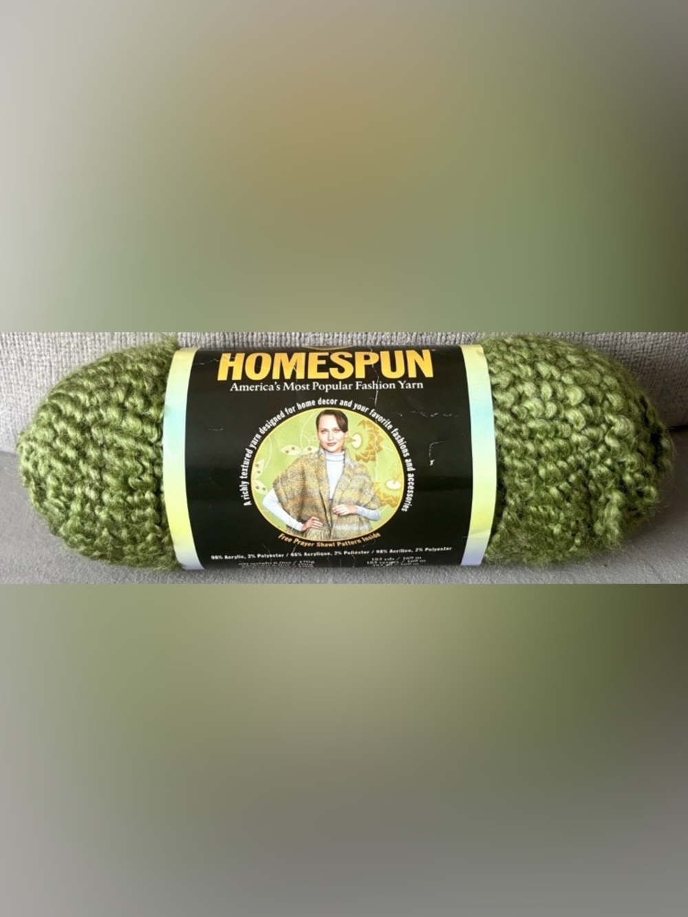 Homespun Lion Brand Yarn Spring Green